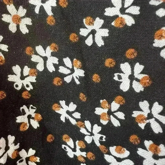 NWT Adorable Sleeveless Womens XXL Sonoma Midi Dress V-Neck With Tie Blk/Wht/Brn - Picture 4 of 5